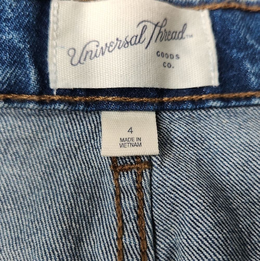Women's A-Line Midi Denim Skirt - Universal Thread Medium Wash 4 - Picture 13 of 16